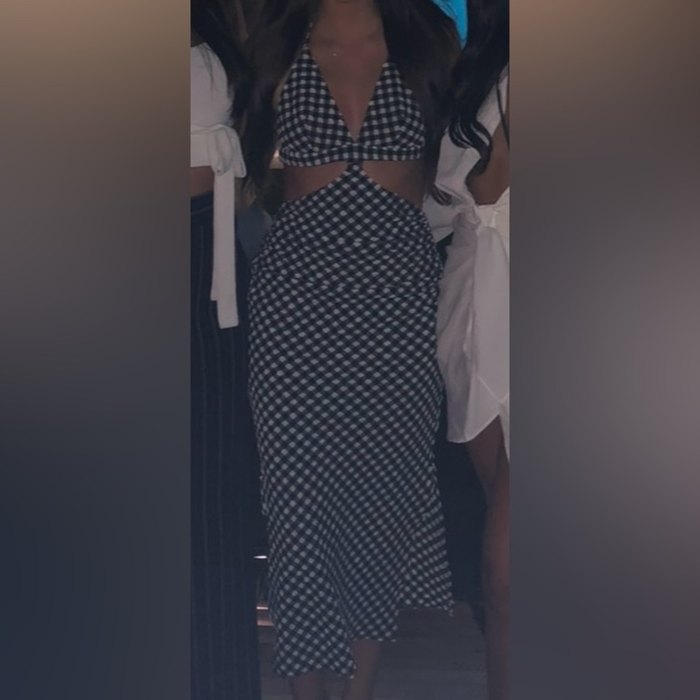 Rachel Comy Two Piece Gingham Midi Dress